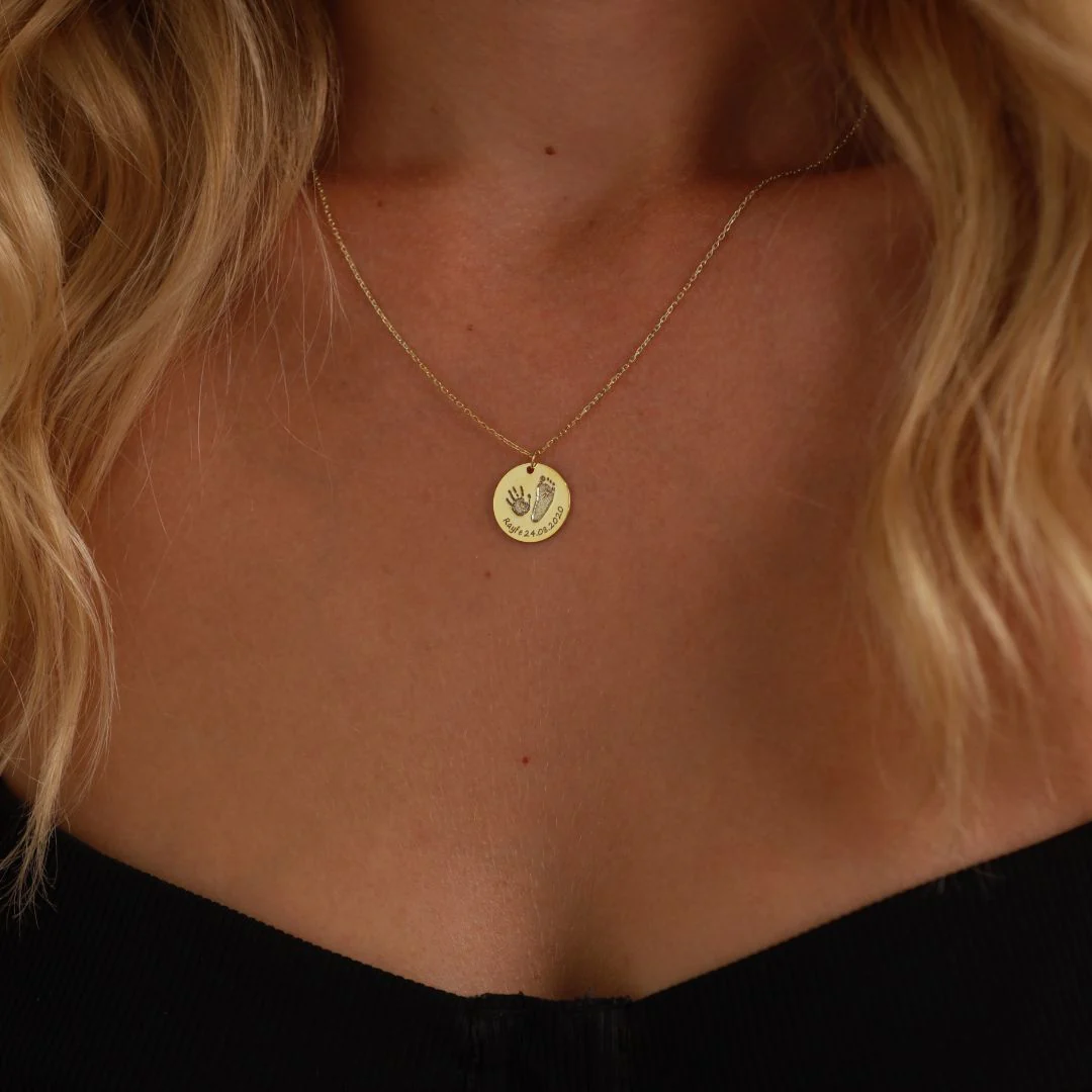 Baby Footprint Necklace - Image 3