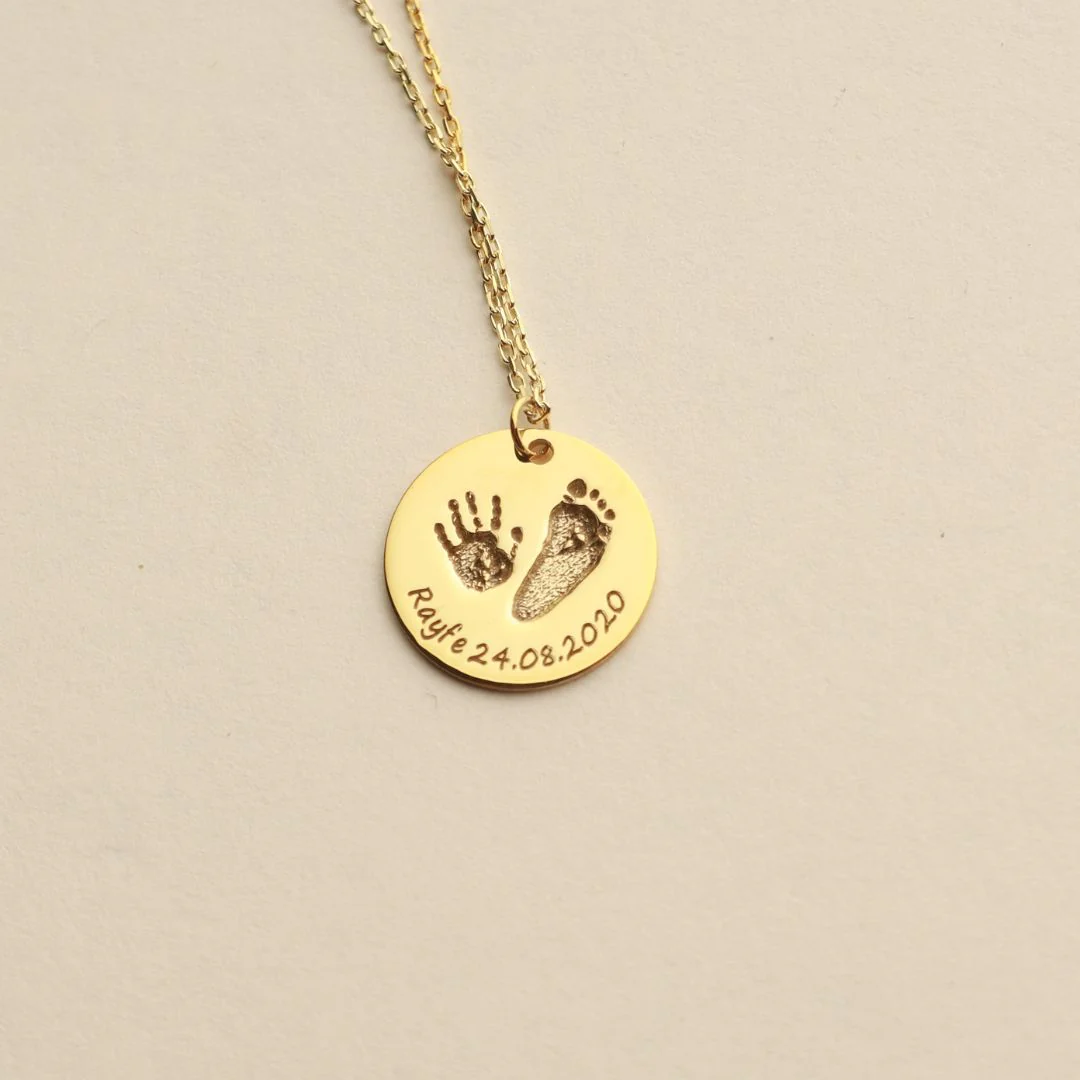 Baby Footprint Necklace - Image 5