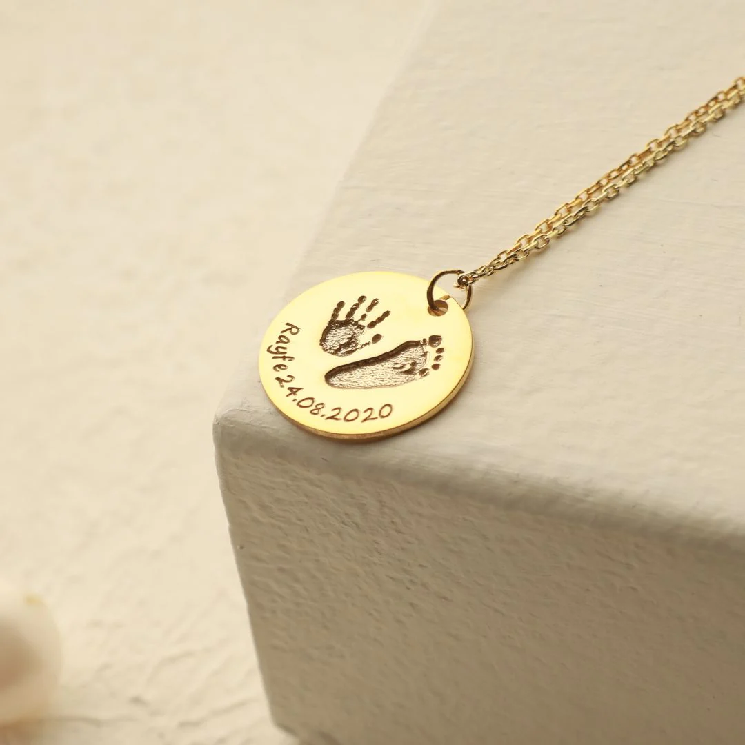 Baby Footprint Necklace - Image 7