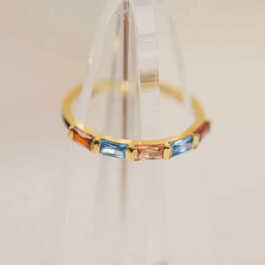 Baguette Birthstone Ring - Image 8