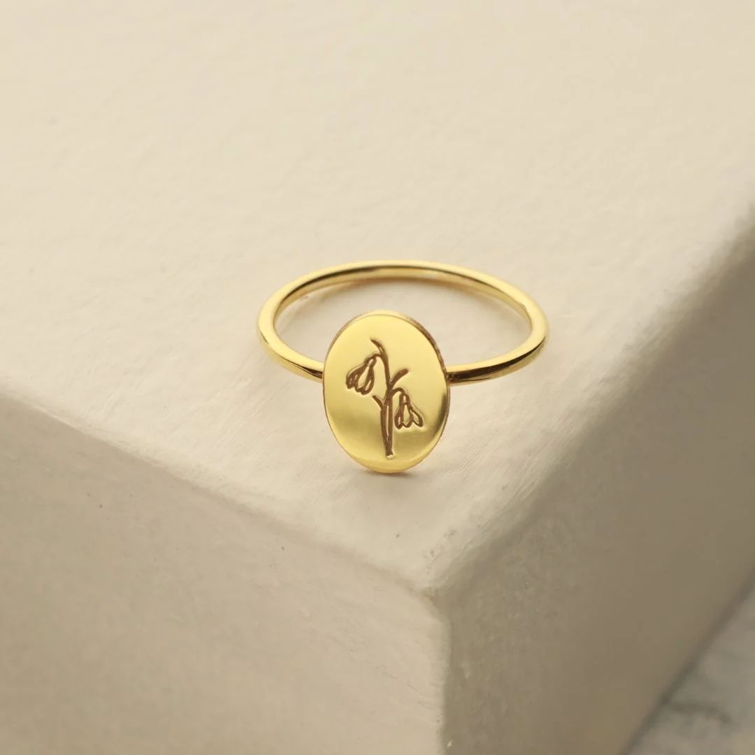 Birth Flower Ring - Image 5