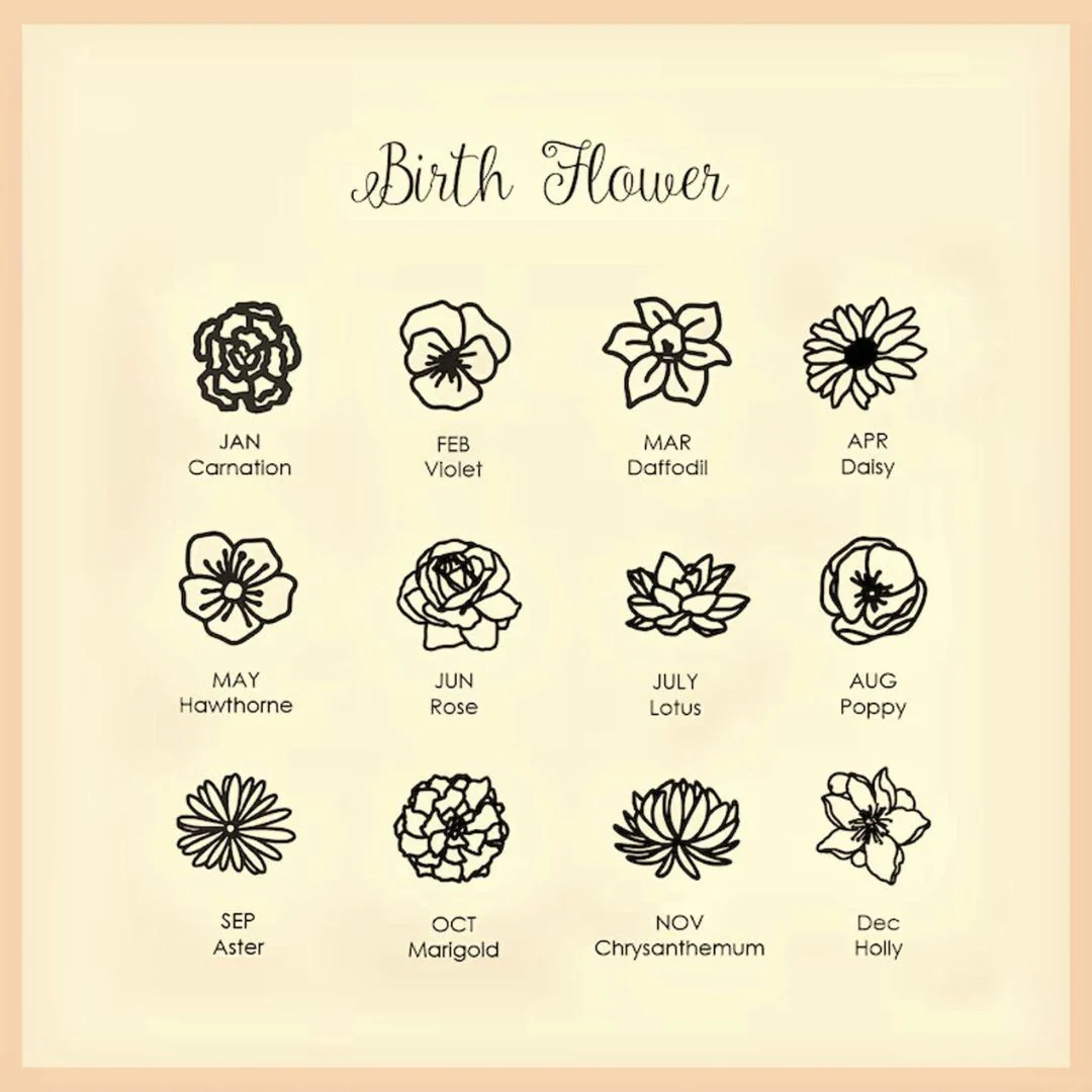 Custom Birth Flower Bracelet - Image 11