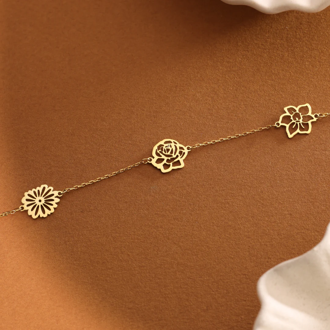 Custom Birth Flower Bracelet - Image 7