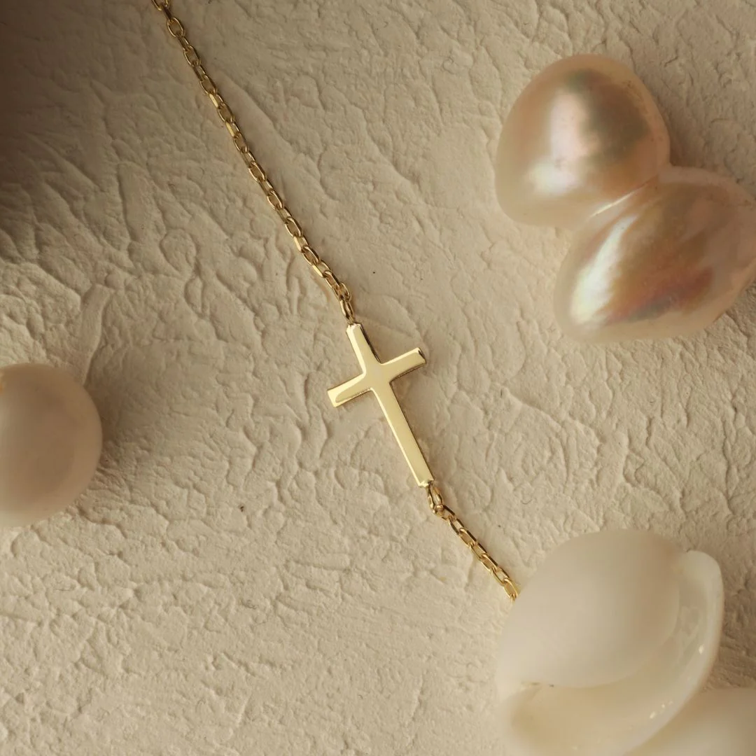 Dainty Cross Bracelet - Image 5