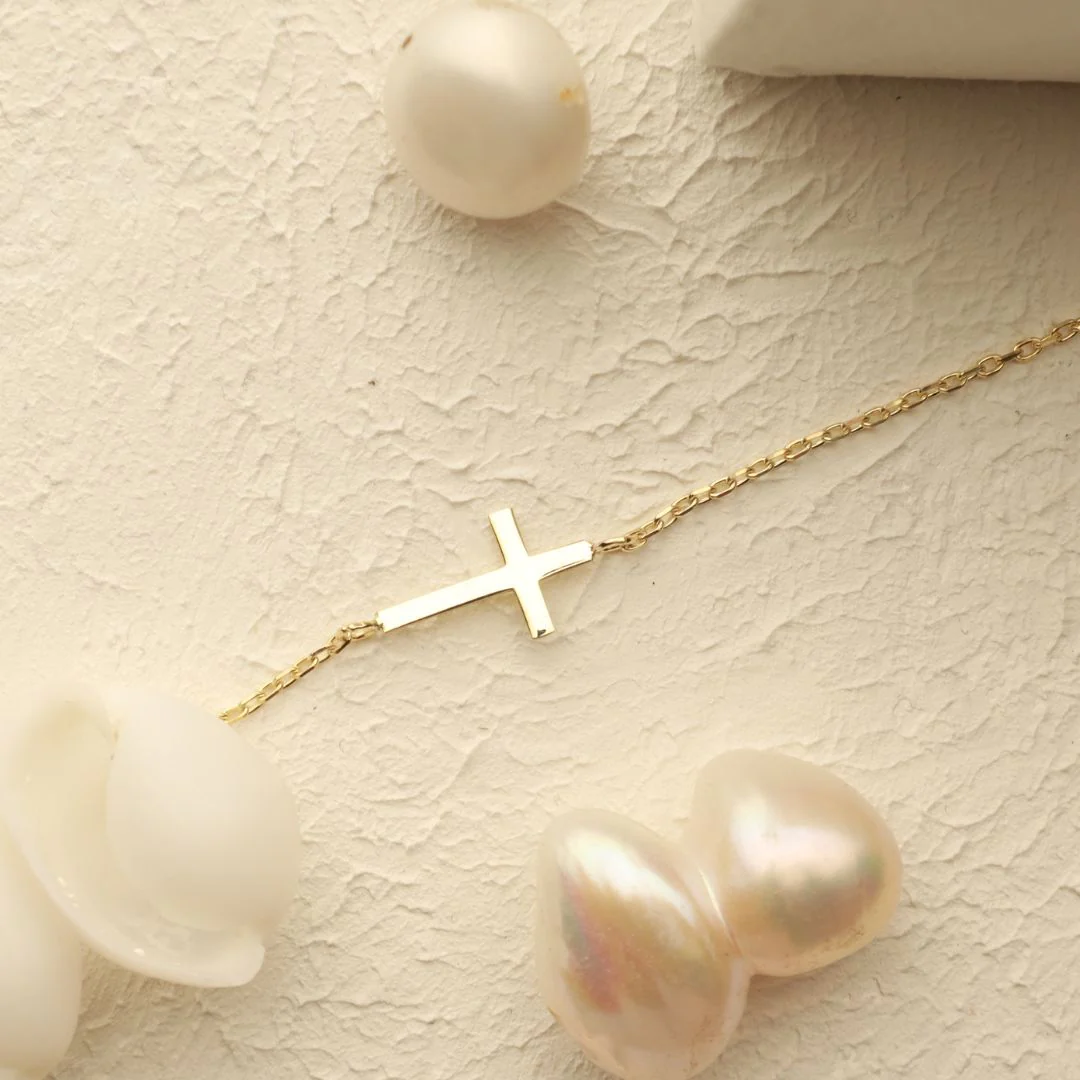 Dainty Cross Bracelet - Image 7