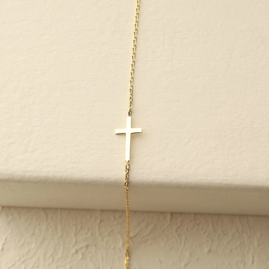 Dainty Cross Bracelet - Image 8
