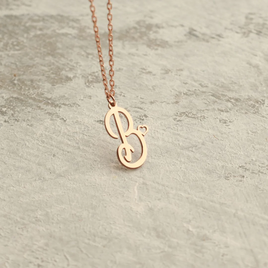 Dainty Initial Necklace - Image 5
