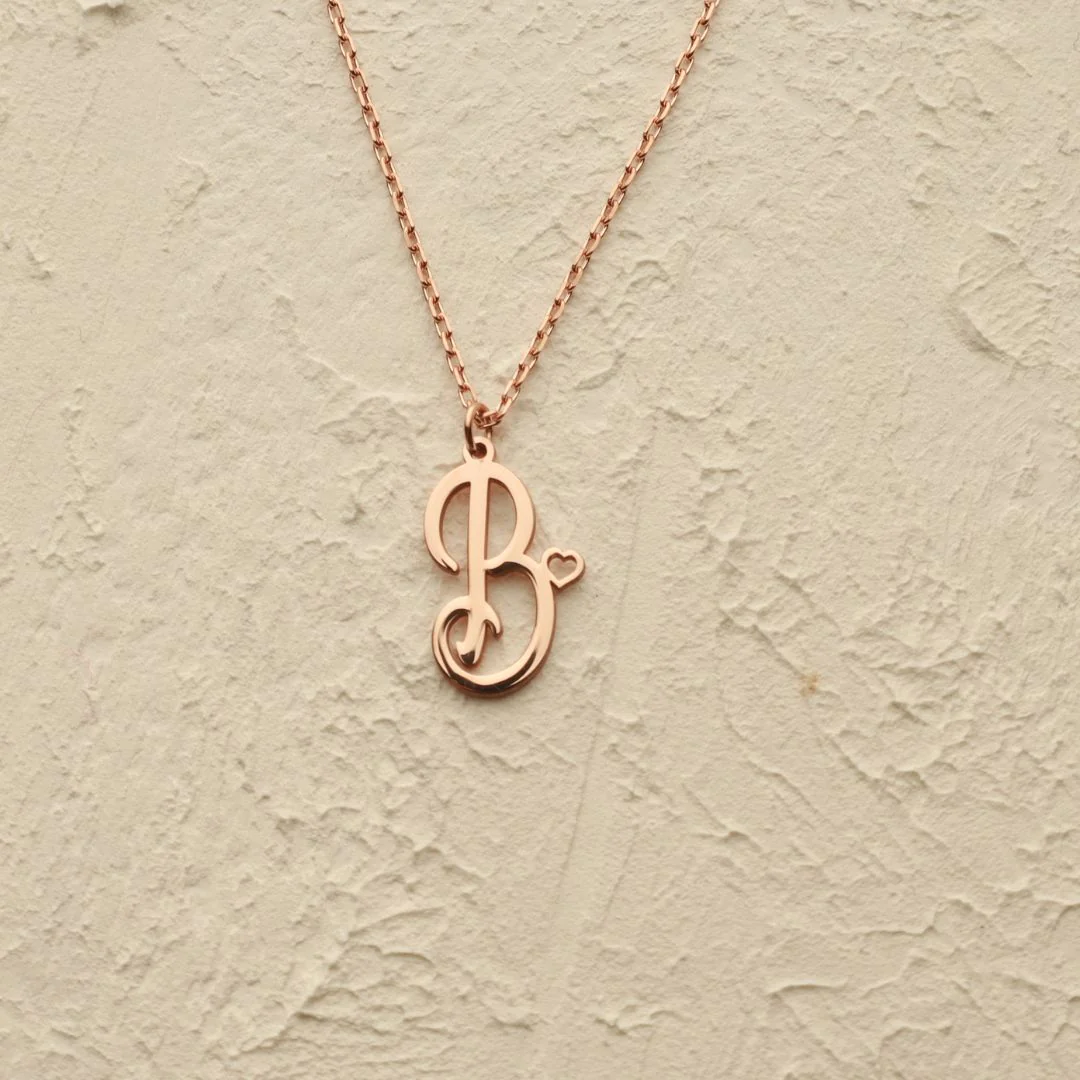 Dainty Initial Necklace - Image 8