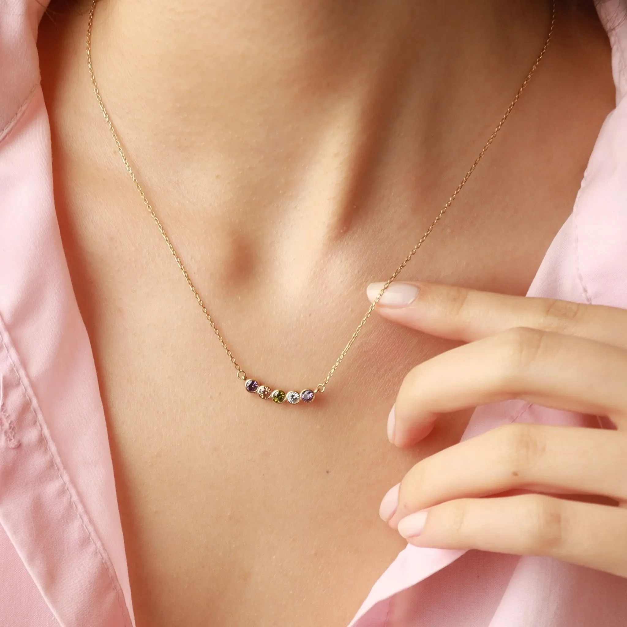 Family Birthstone Necklace - Image 5