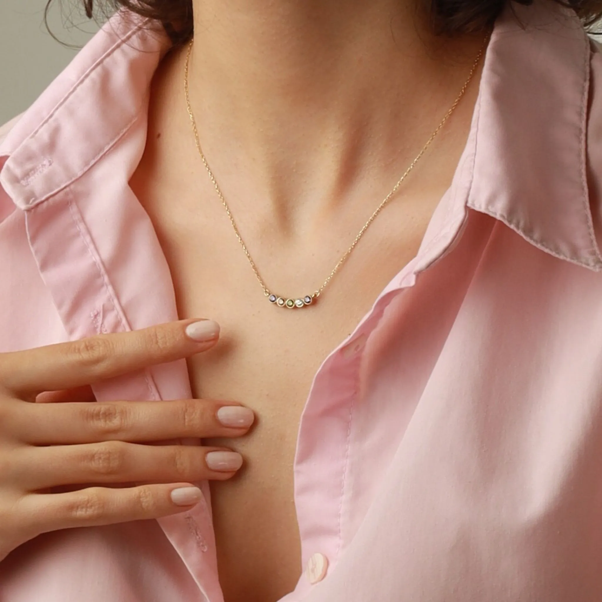 Family Birthstone Necklace - Image 6