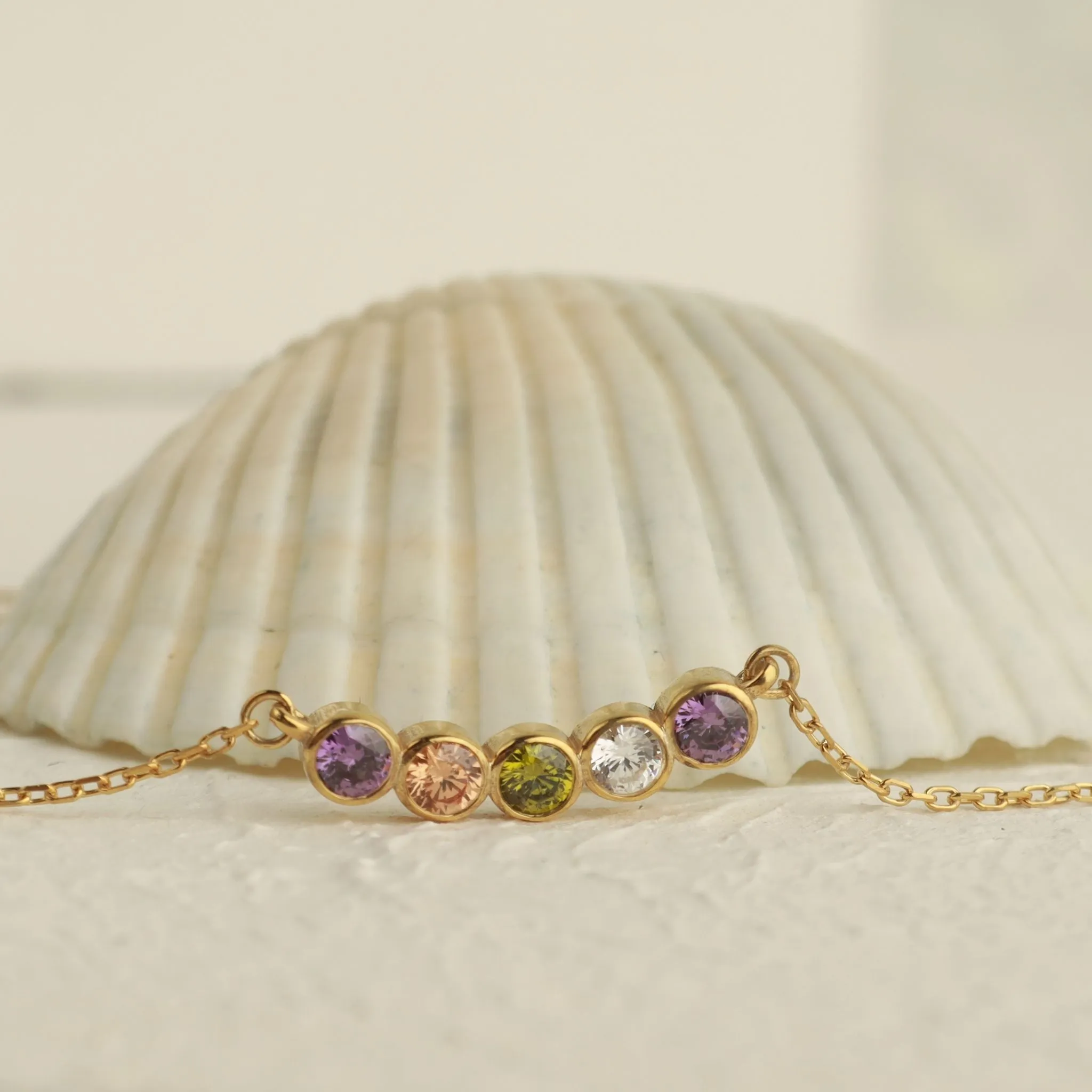 Family Birthstone Necklace - Image 7