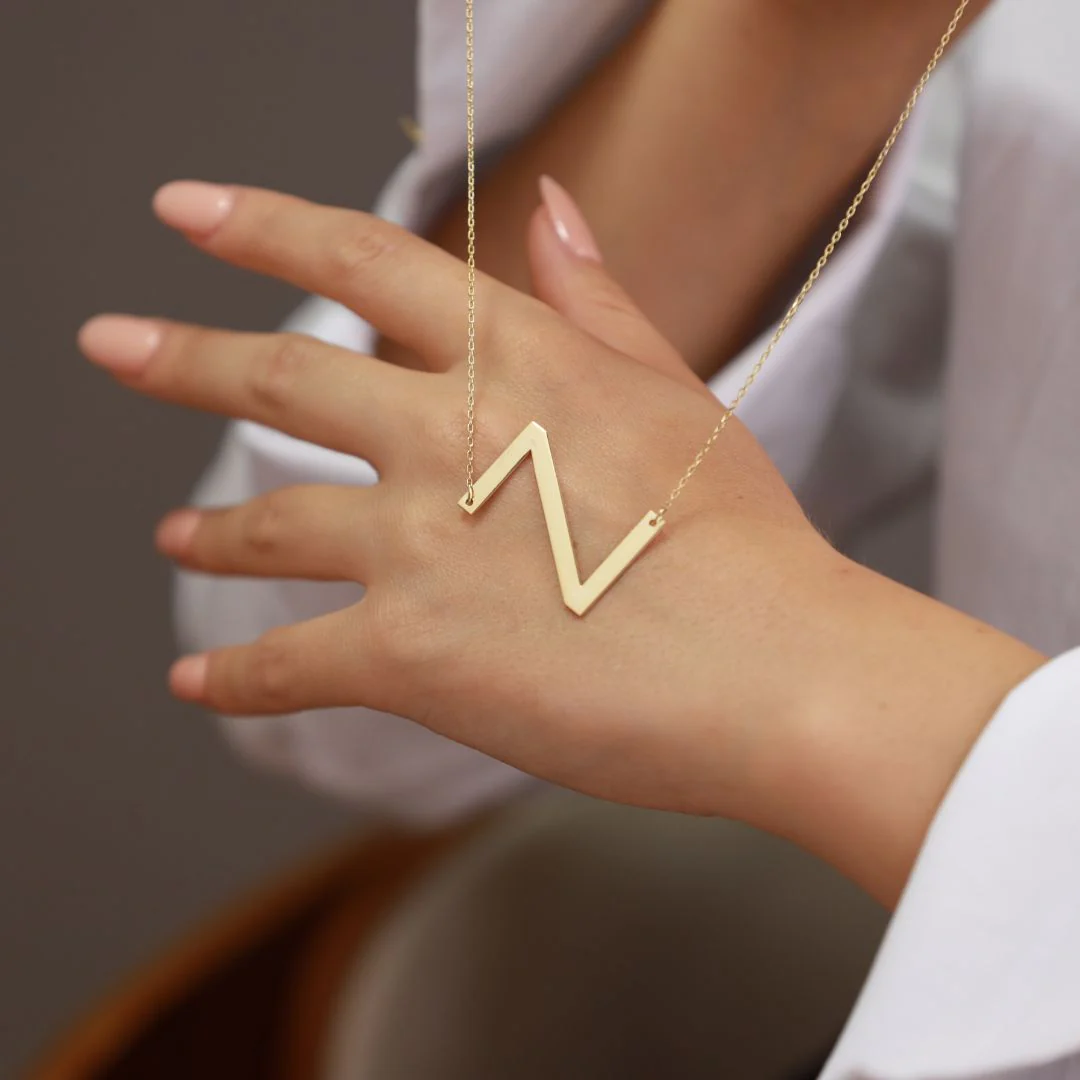 Large Initial Necklace - Image 5