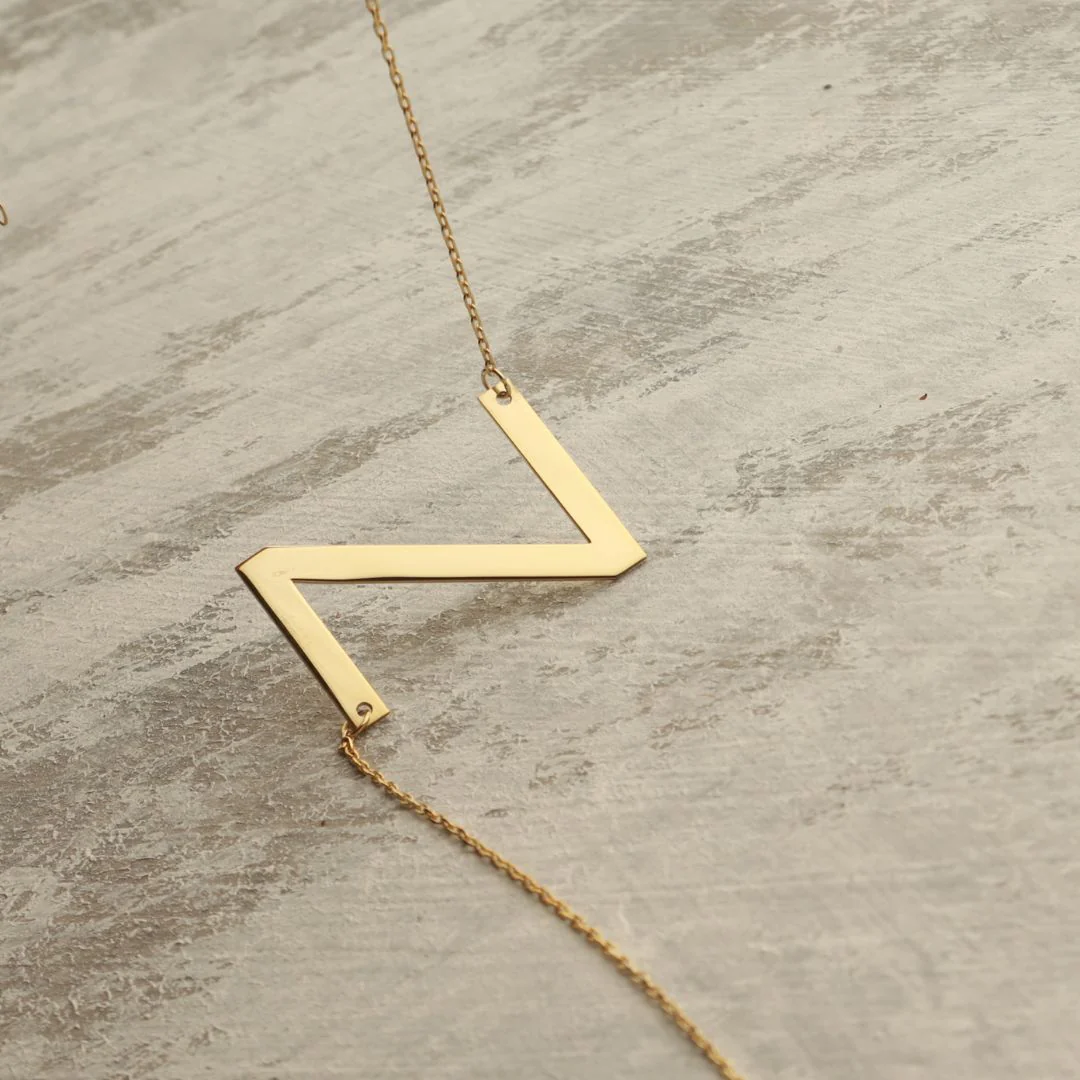 Large Initial Necklace - Image 8