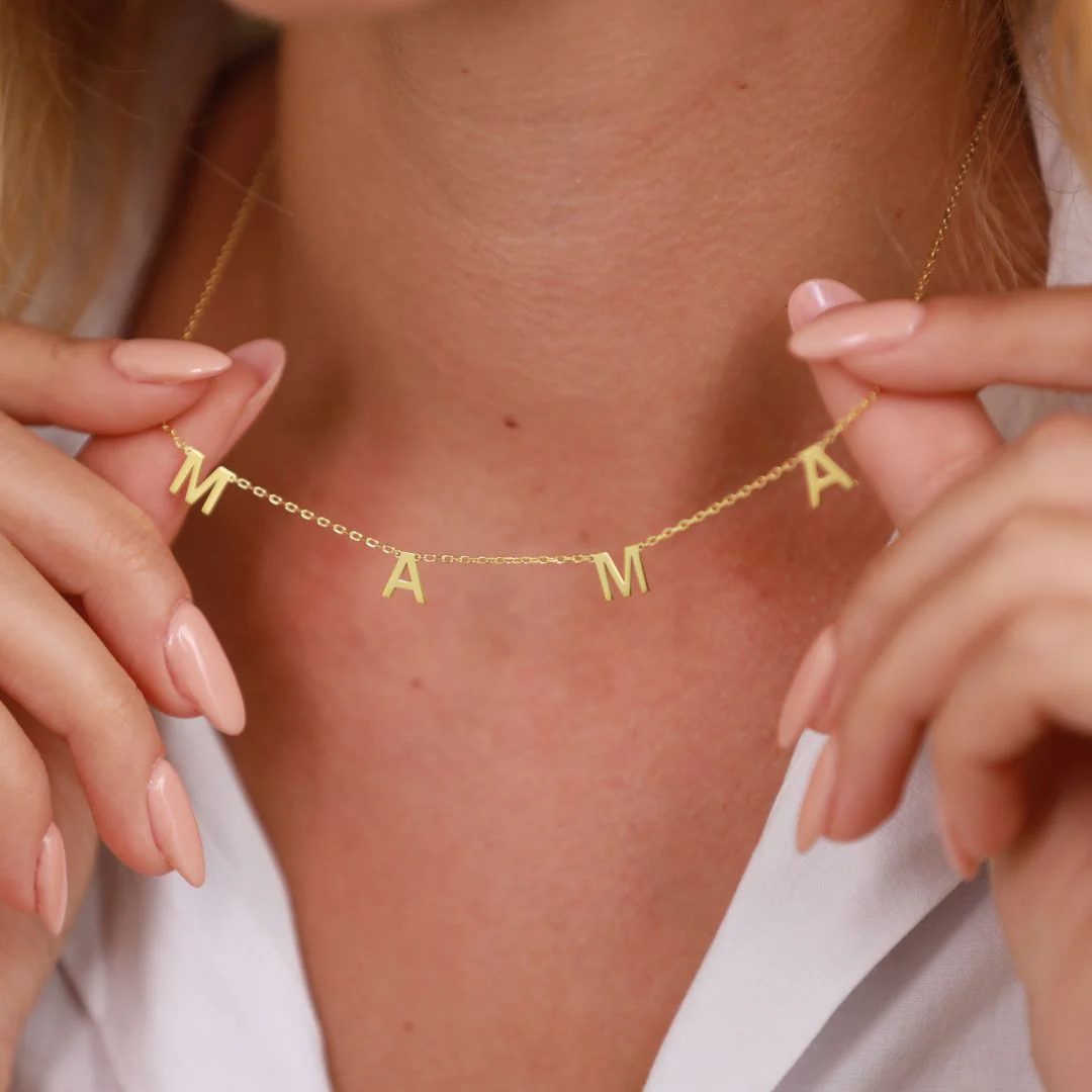 Mama Letter Necklace - Image 3