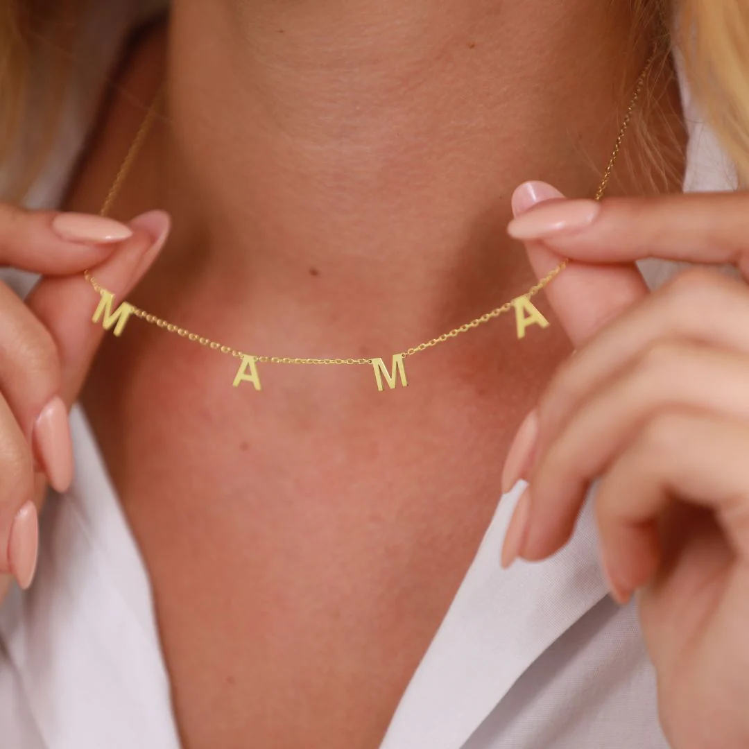 Mama Letter Necklace - Image 5