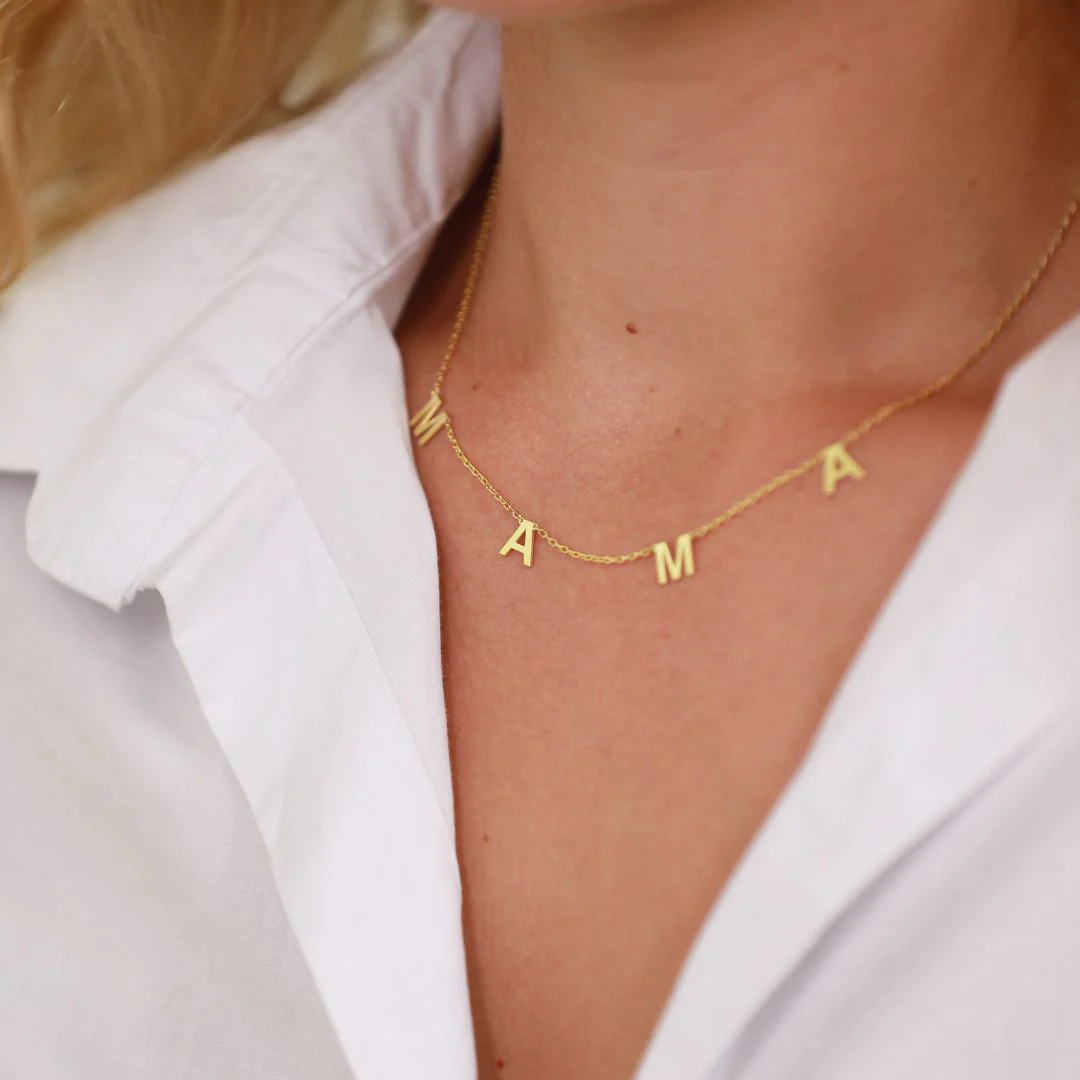 Mama Letter Necklace - Image 6