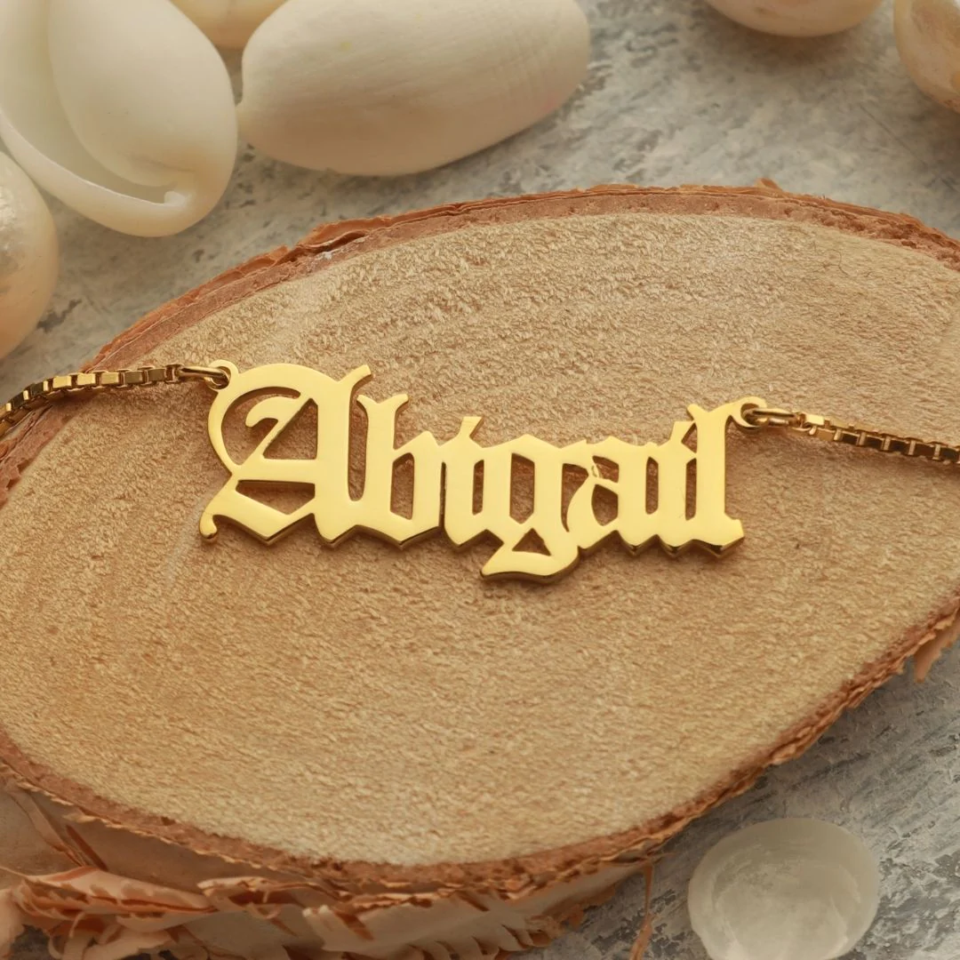 Old English Name Necklace - Image 5