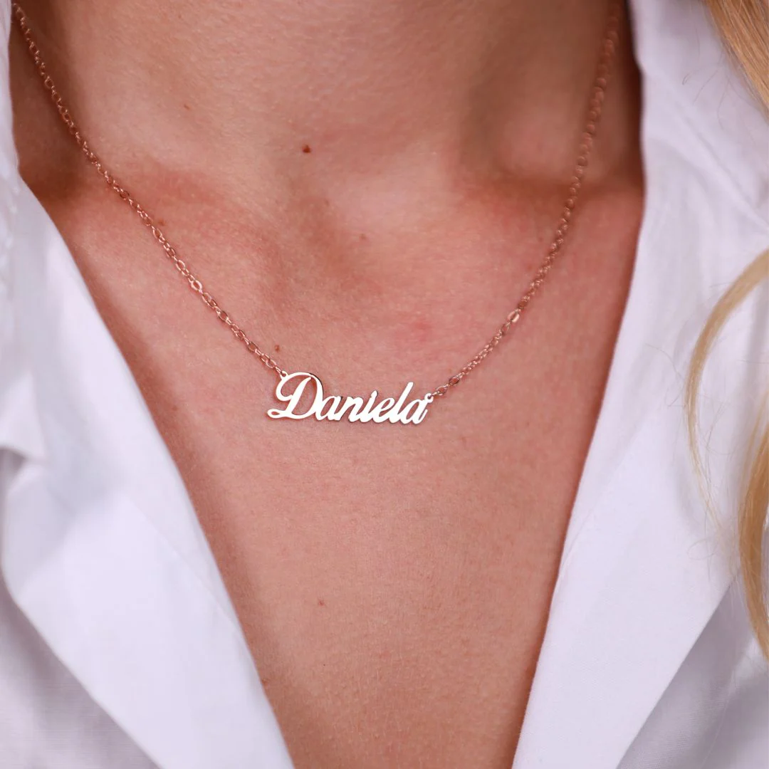 Personalized Nameplate Necklace - Image 4